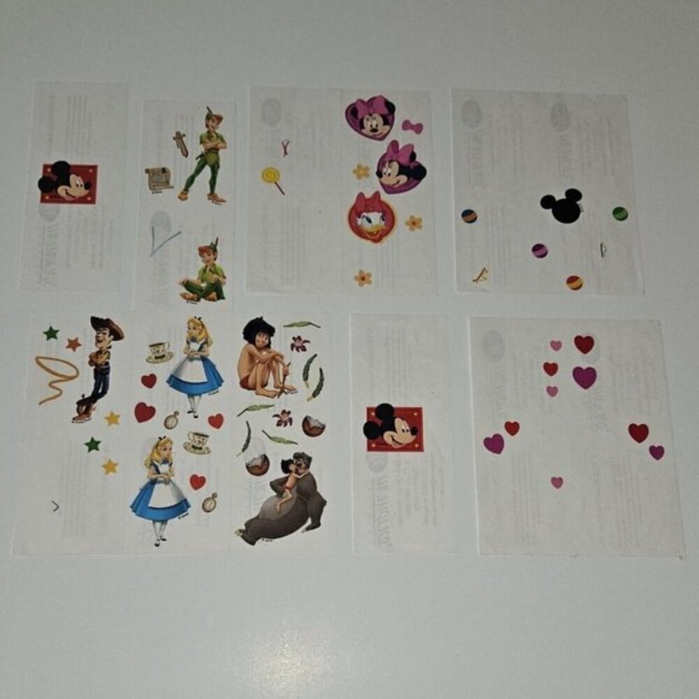 Creative Memories Disney Stickers Lot Alice Jungle Book Peter Pan Mickey Woody